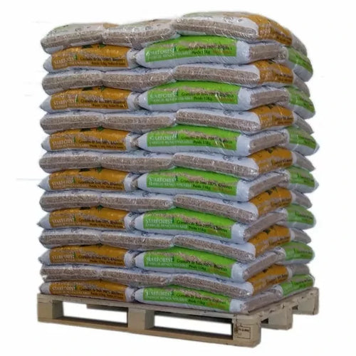 Holzpellets - Palette mit 70 Säcken - 15 kg