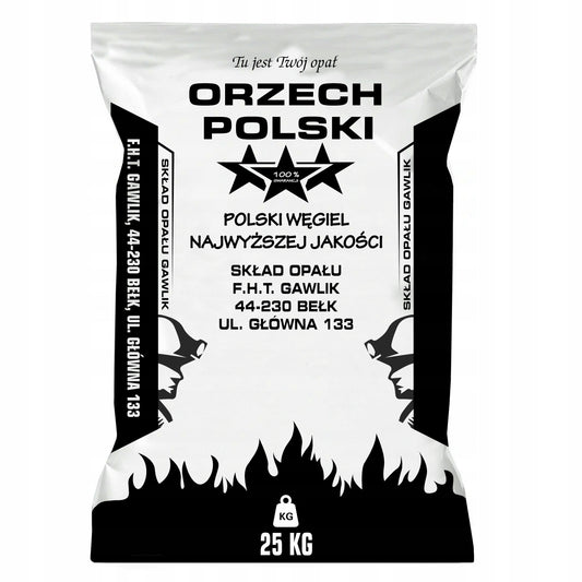 Polnische Walnussholzkohle 29 MJ – Beutel 20 x 25 kg